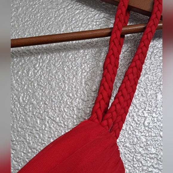 City Triangle Red Special Occasion/Holiday Dress With Rhinestones    Size M - Picture 14 of 15